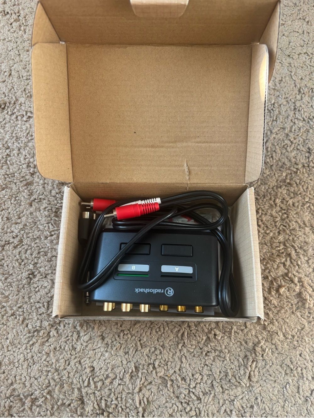 Black Satellite Radio Switch Box - Dual Input Selector